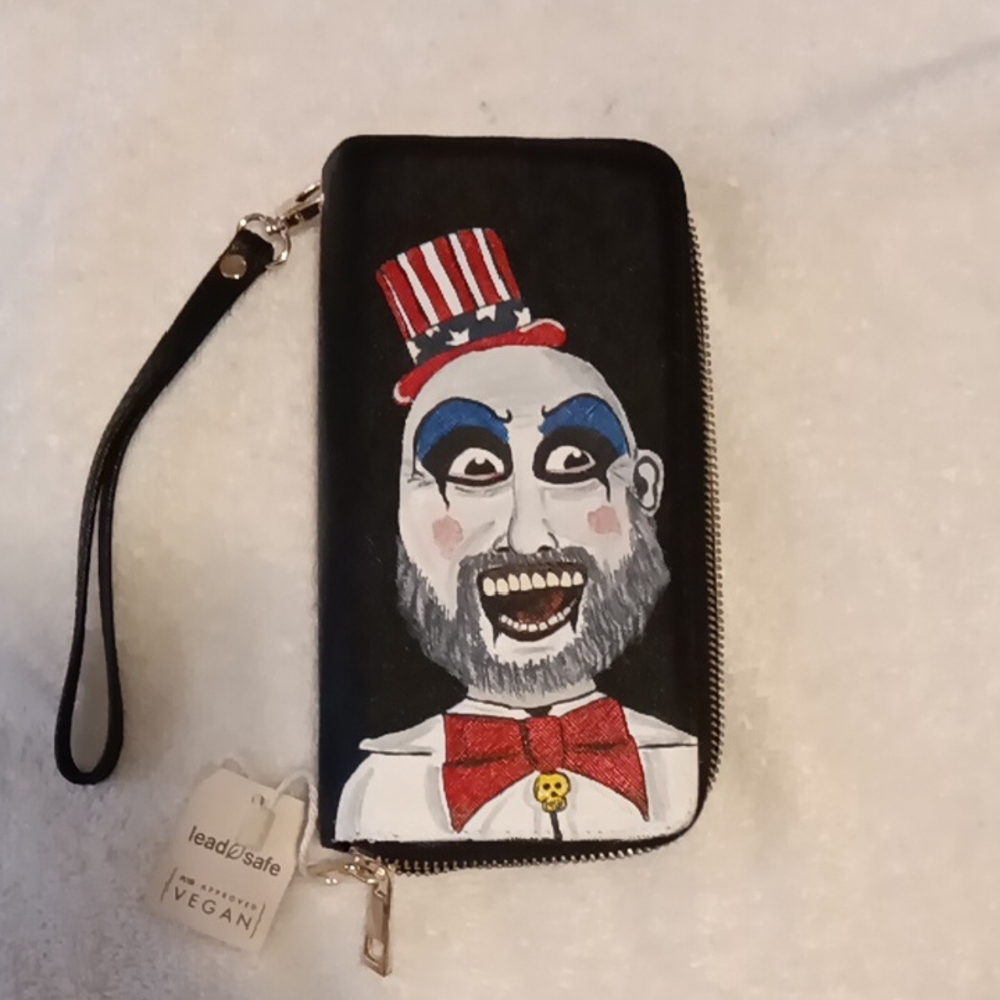 Hand Painted Captain Spalding Wallet